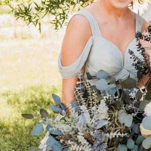 Azazie Sage Green Lianne Dress